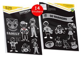 New Zealand Warriors Family Sticker Sheet