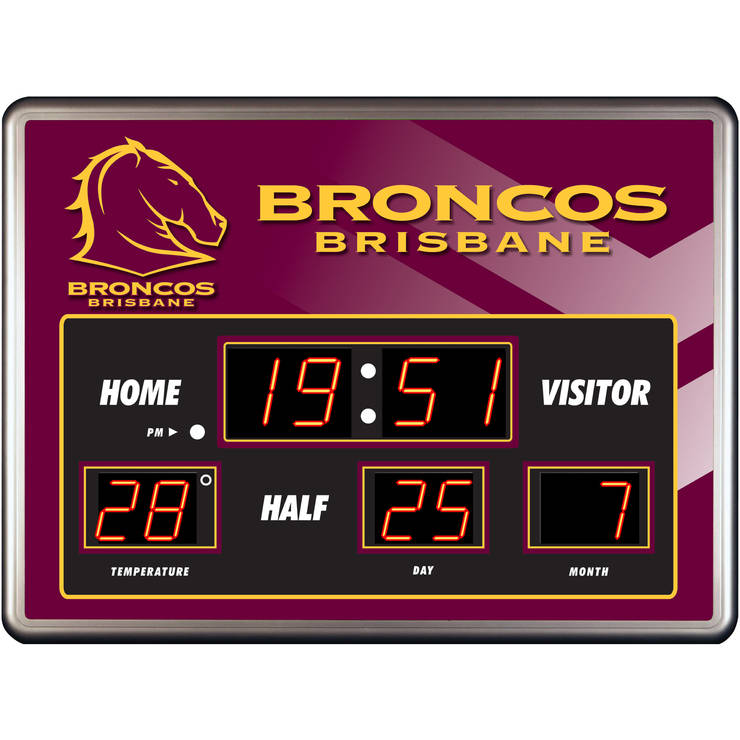 Brisbane Broncos Scoreboard Clock Footy Focus
