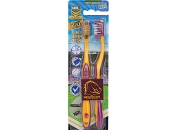 Brisbane Broncos Toothbrush 2 Pack