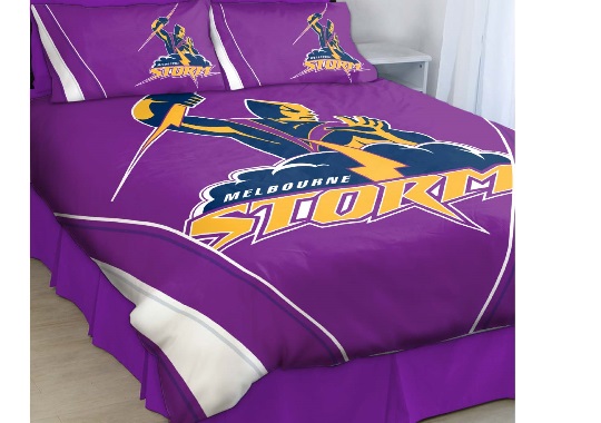 Melbourne Storm Queen Size Doona Cover Set Footy Focus