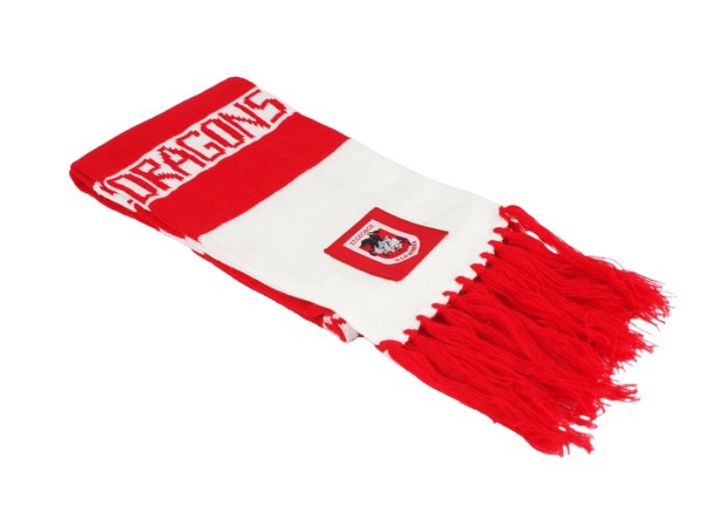 St George Illawarra Official NRL Supporter Traditional Knitted Bar Scarf 
