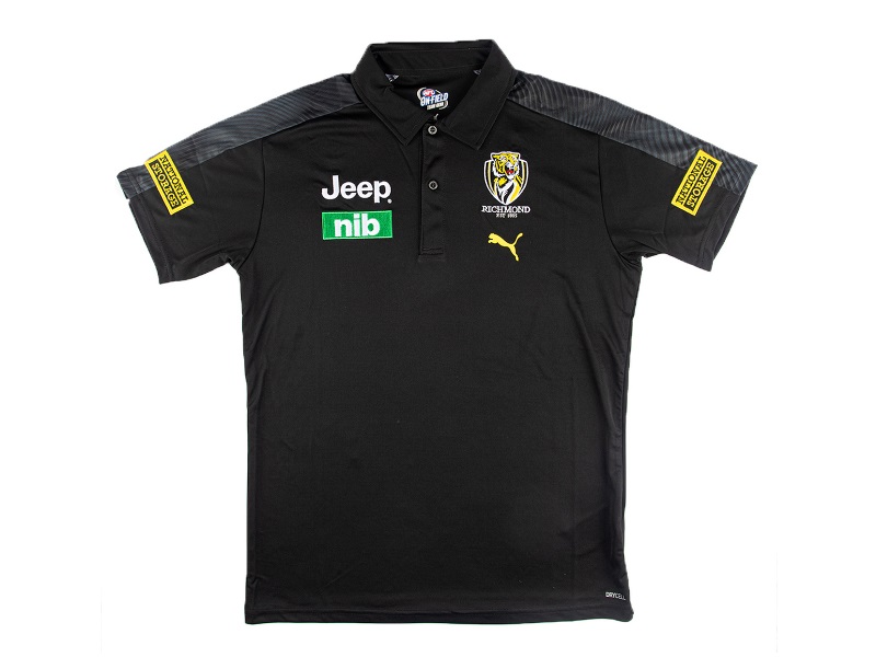 Richmond Tigers 2021 Adults Media Polo â Footy Focus