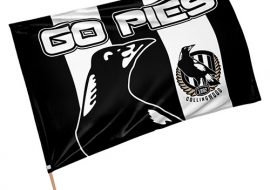Collingwood Magpies Game Day Flag