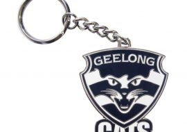 Geelong Cats Metal Logo Keyring