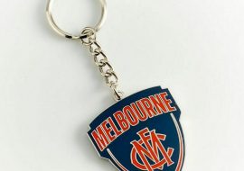 Melbourne Demons Metal Logo Keyring