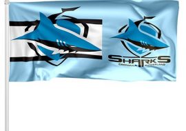 Cronulla Sharks Pole Flag