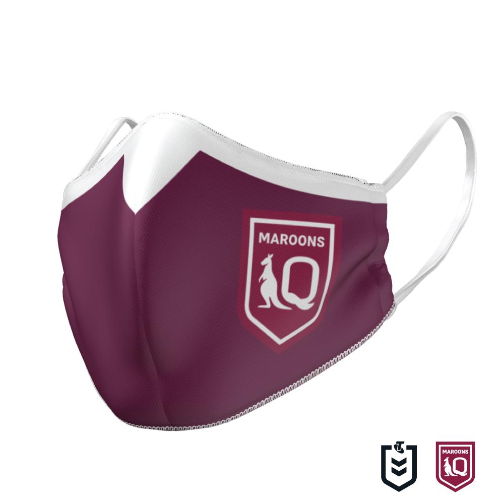 QLD SOO Face Mask Footy Focus