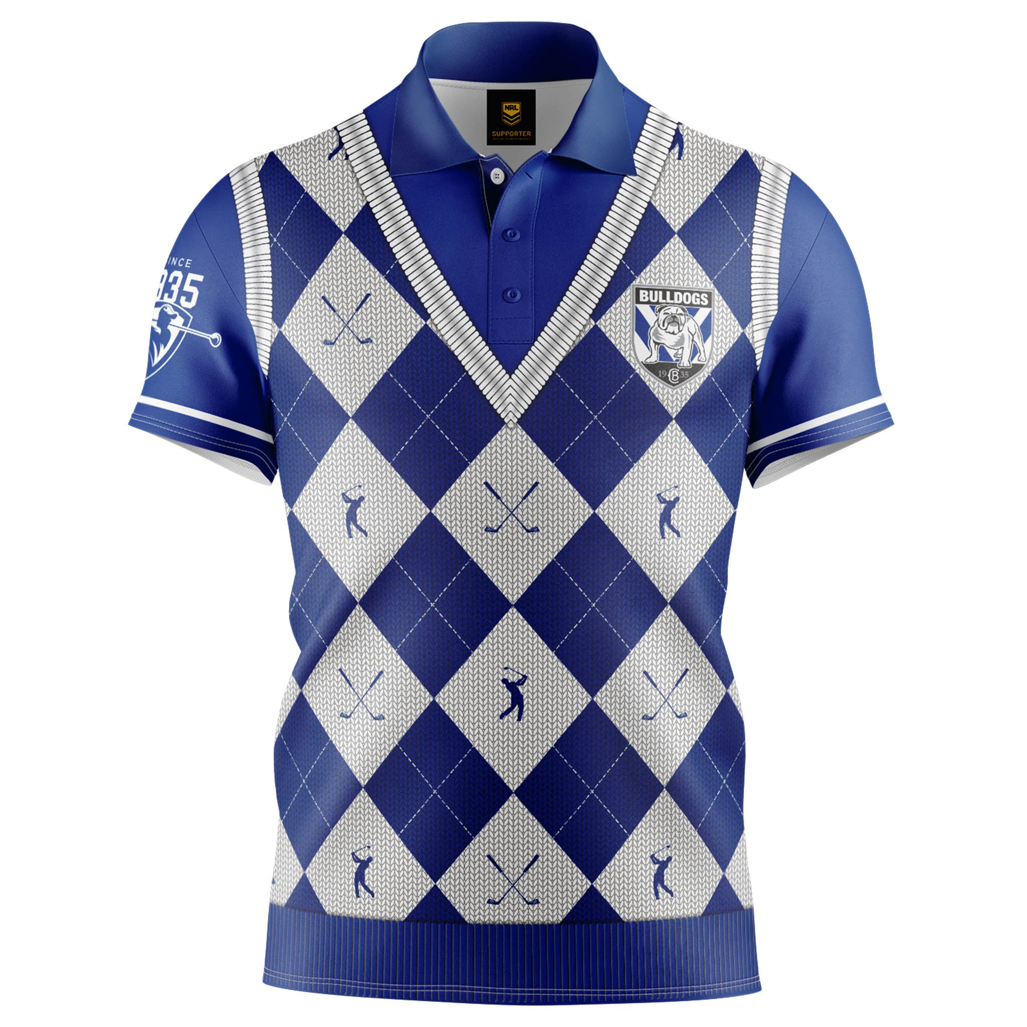 Canterbury Bulldogs “Fairway” Golf Polo 