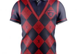 Melbourne Demons "Fairway" Golf Polo Shirt