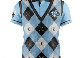 Cronulla Sharks "Fairway" Golf Polo Shirt