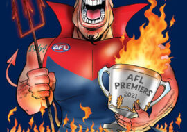 Melbourne Demons 2021 Premiership Caricature Sticker