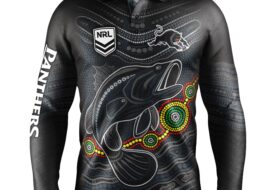 Penrith Panthers Infants 'Jumping Barra' Fishing Shirt
