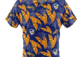 Parramatta Eels Adults 'Paradise' Hawaiian Shirt